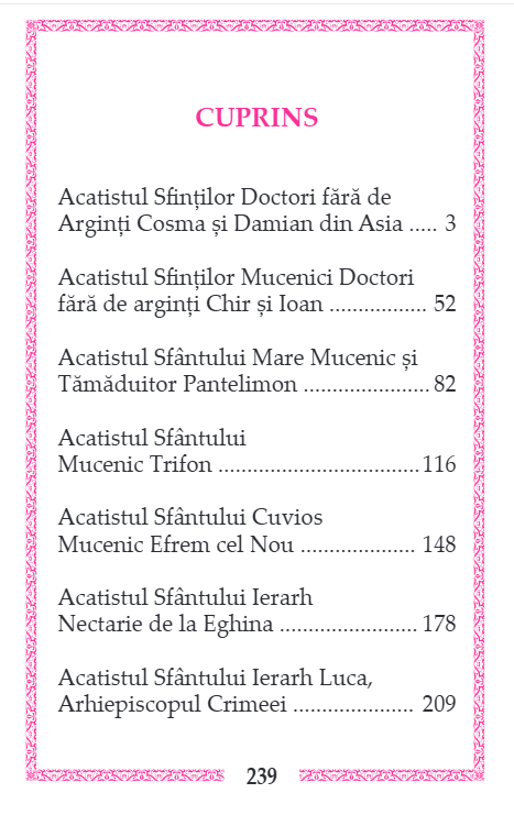 ACATISTE SI RUGACIUNI CATRE SFINTII TAMADUITORI