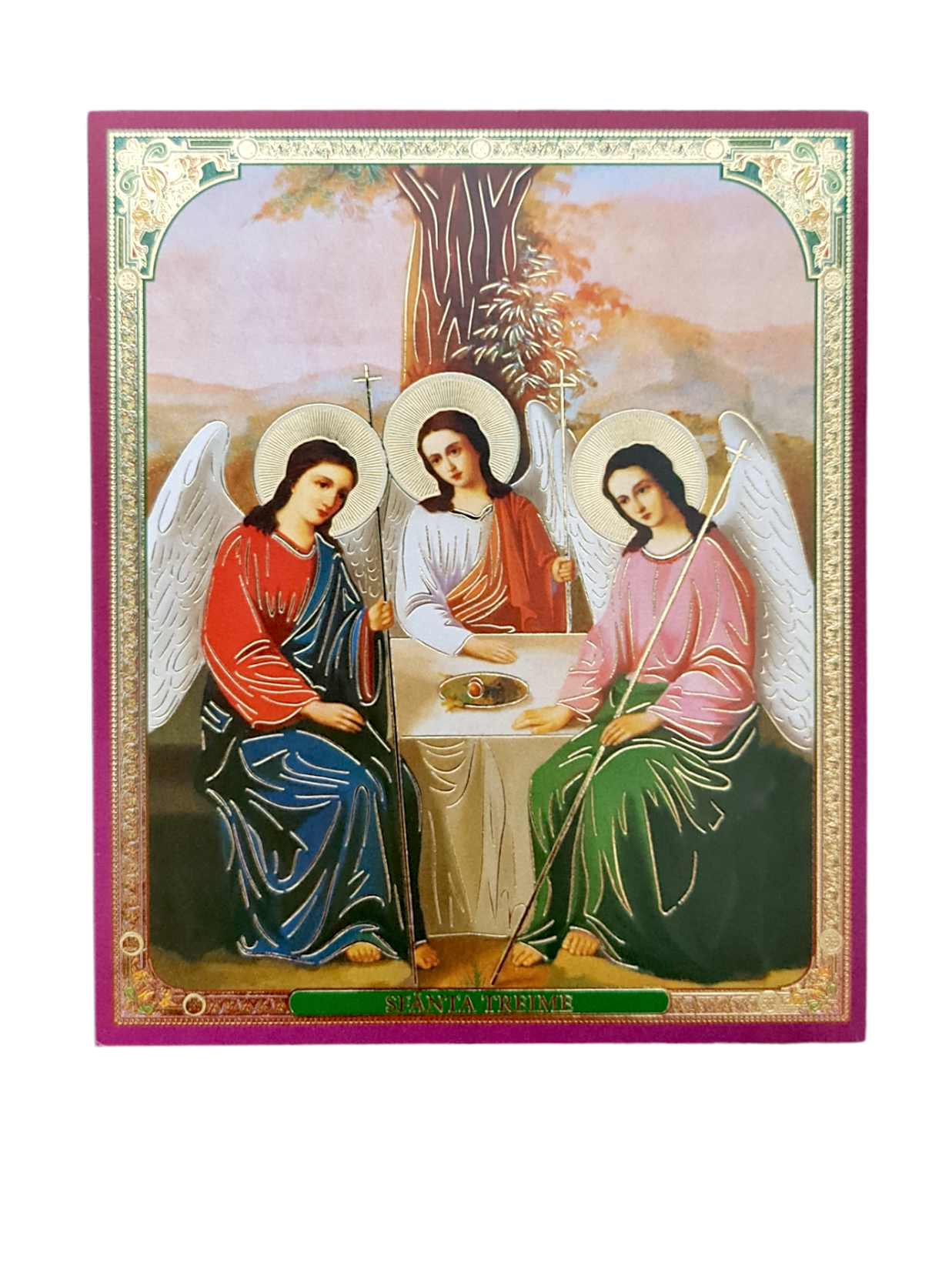 LITOGRAFIE PE MDF 10/12- SF. TREIME VECHIUL TESTAMENT (model 2)