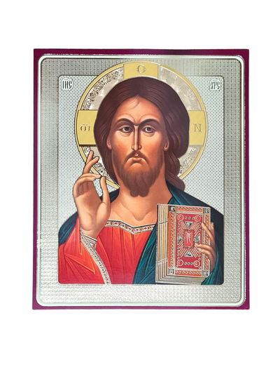 LITOGRAFIE PE MDF 10/12- MANTUITORUL PANTOCRATOR (model 2)