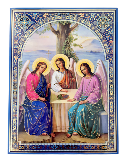 LITOGRAFIE PE MDF 30/40  - SFANTA TREIME VECHIUL TESTAMENT