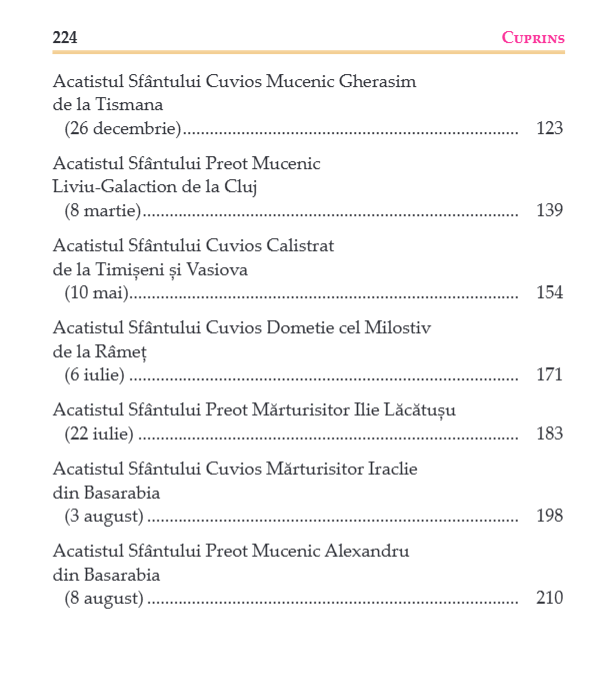Acatistele Sfinţilor români proclamaţi cu prilejul Centenarului Patriarhiei Române (broșată)