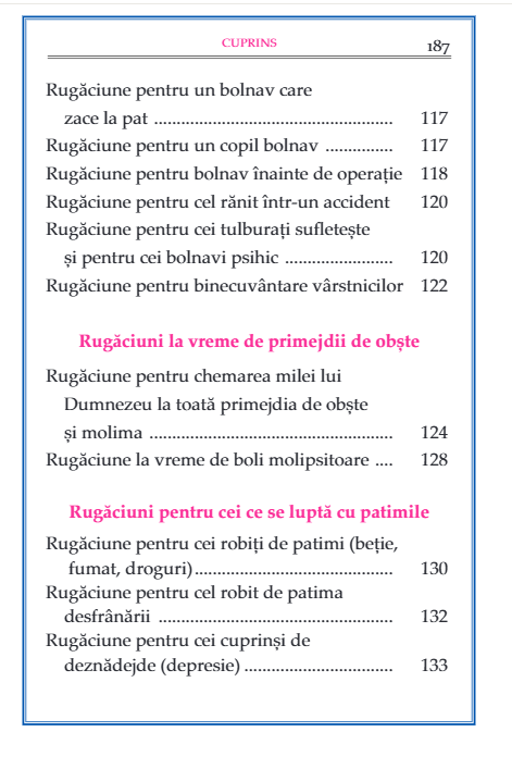 MOLITFELNICUL PREOTULUI DE CARITATE