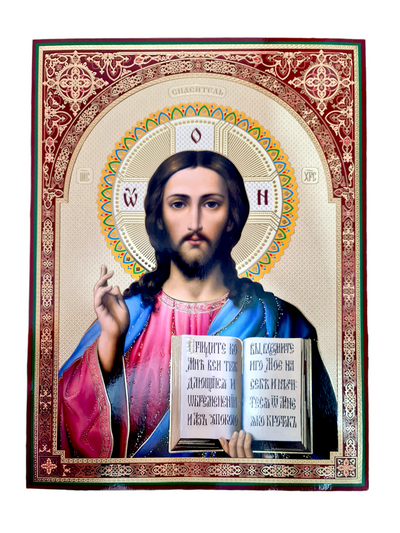 LITOGRAFIE PE MDF  30/40 - MANTUITORUL PANTOCRATOR (model 2)