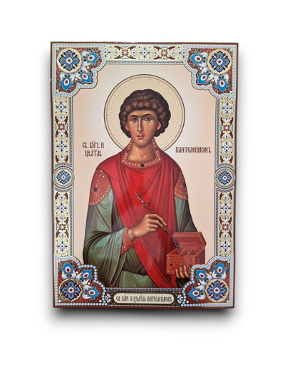 LITOGRAFIE PE MDF 48.4/69.4 -SFANTUL PANTELIMON