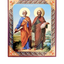 LITOGRAFIE PE MDF 10/12- SF. APOSTOLI PETRU SI PAVEL (model 1)