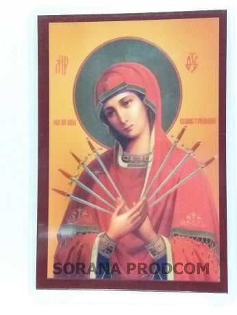 ICONITA PLASTIFIATA MAICA DOMNULUI 7 SAGETI