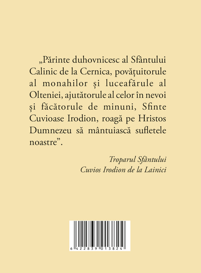 Acatistul Sfantului Cuvios Irodion de la Lainici – format mic