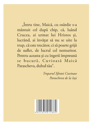 ACATISTUL SF. CUVIOASE PARASCHEVA DE LA IASI
