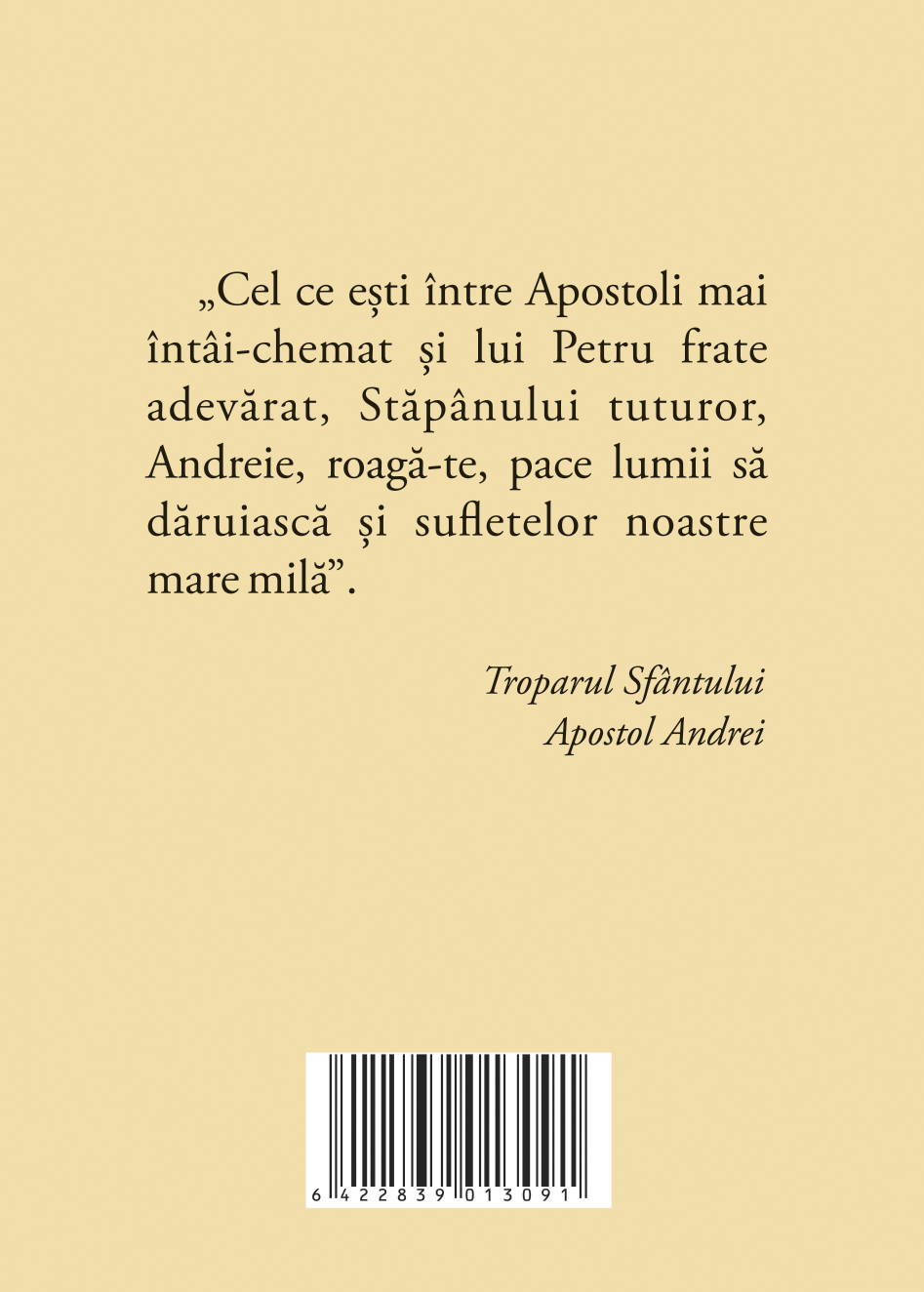 ACATISTUL SF. APOSTOL ANDREI CEL INTAI CHEMAT