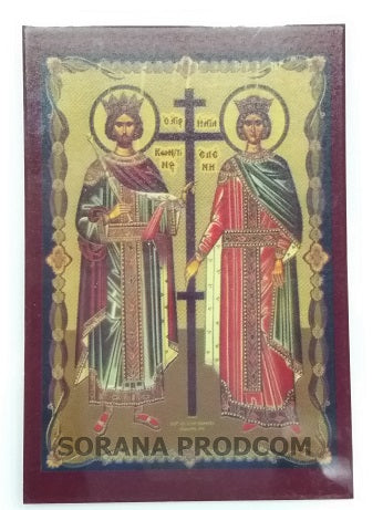 ICONITA PLASTIFIATA SFINTII IMPARATI CONSTANTIN SI ELENA