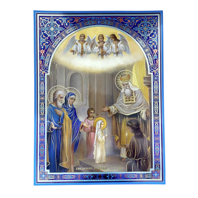 LITOGRAFIE  30/40 - INTRAREA MAICII DOMNULUI IN BISERICA