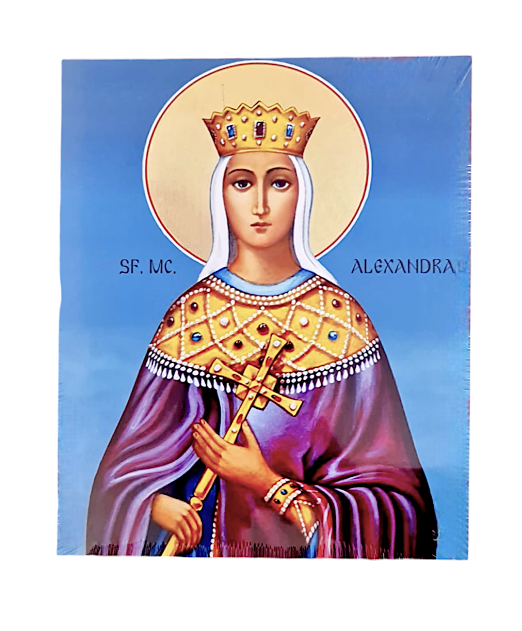 LITOGRAFIE PE MDF 20/24  - SFANTA MUCENITA ALEXANDRA