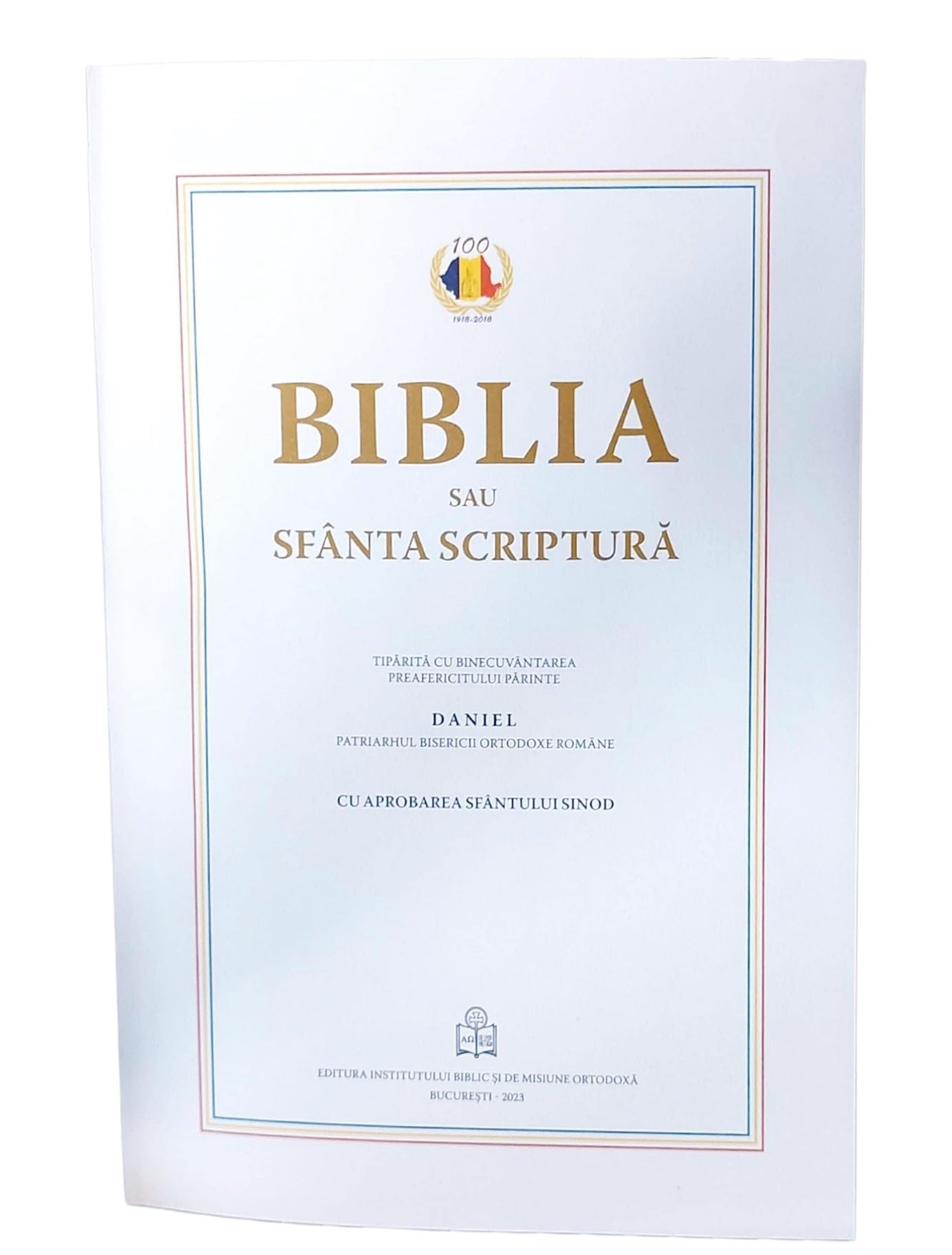 BIBLIA - EDITIE OMAGIALA 100 DE ANI DE LA MAREA UNIRE - GRENA SIMPLA