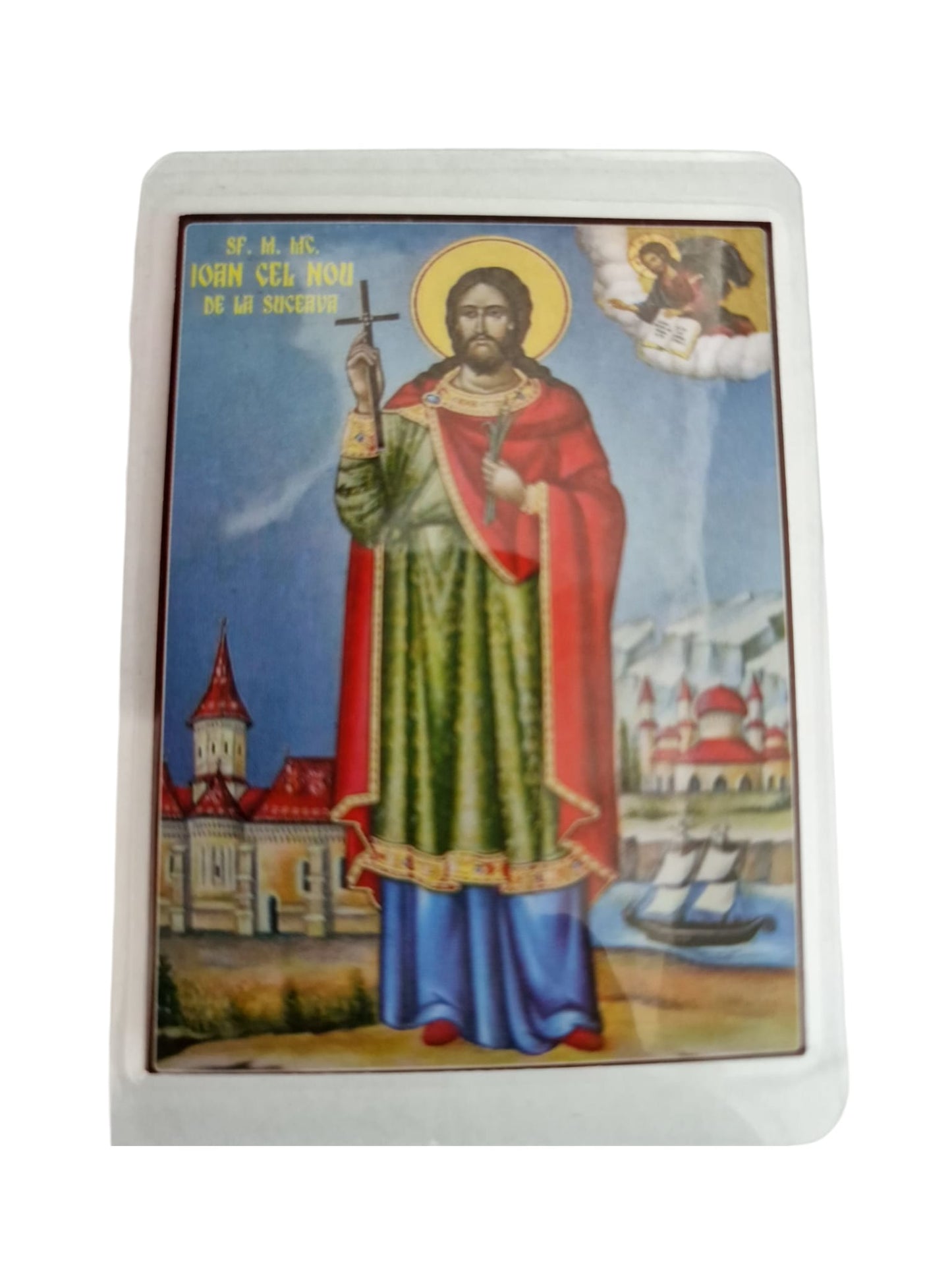 ICONITA PLASTIFIATA SF. IOAN CEL NOU DE LA SUCEAVA