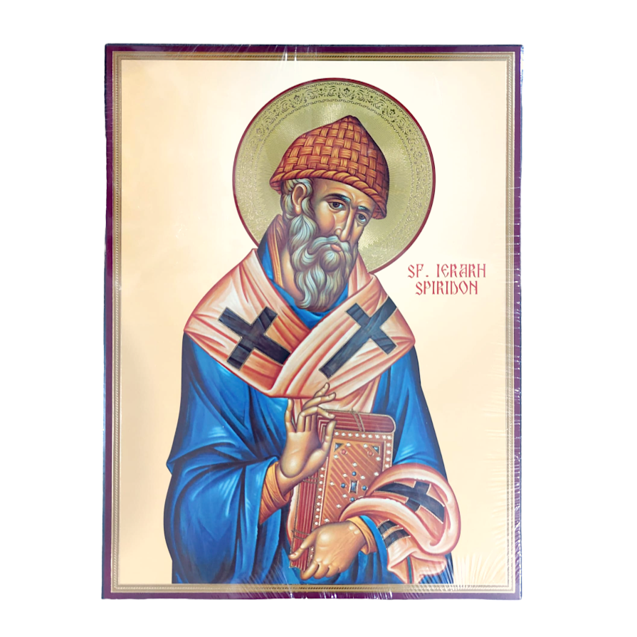 LITOGRAFIE PE MDF  30/40 - SFANTUL SPIRIDON