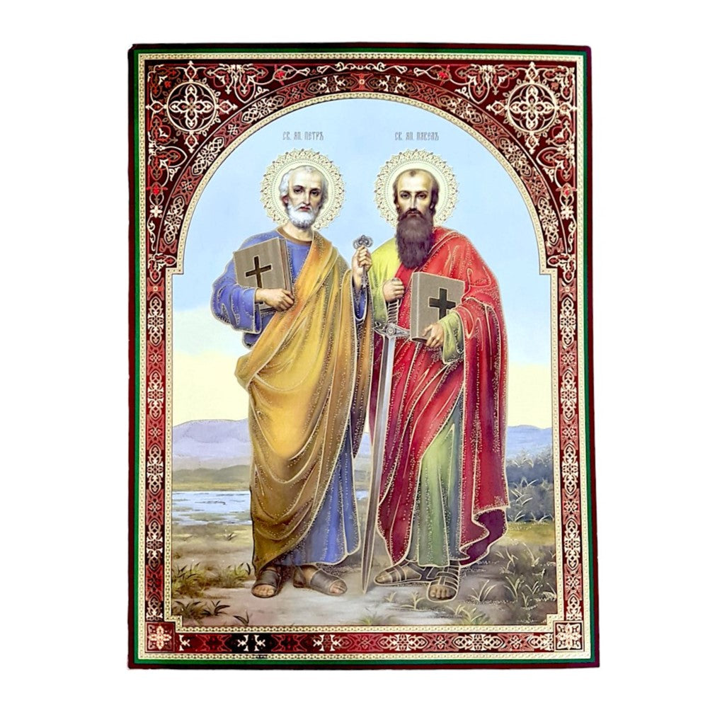 LITOGRAFIE PE MDF  30/40 - SFINTII APOSTOLI PETRU SI PAVEL