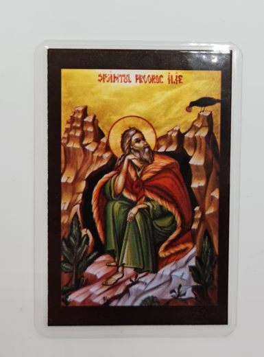 ICONITA PLASTIFIATA SFANTUL PROOROC ILIE