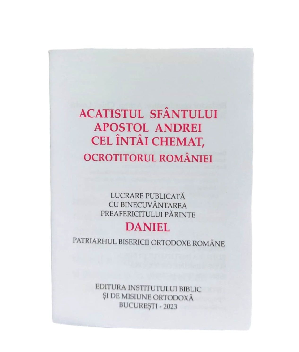 ACATISTUL SF. APOSTOL ANDREI CEL INTAI CHEMAT