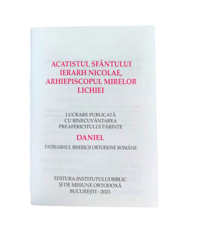 ACATISTUL SF. IERARH NICOLAE