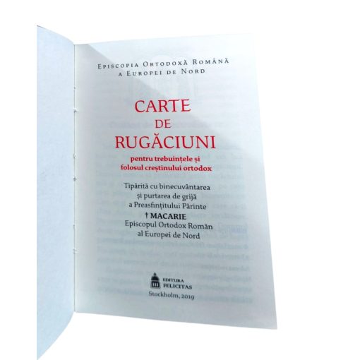 CARTE DE RUGACIUNI FELICITAS LEGATA IN PIELE (model 1)