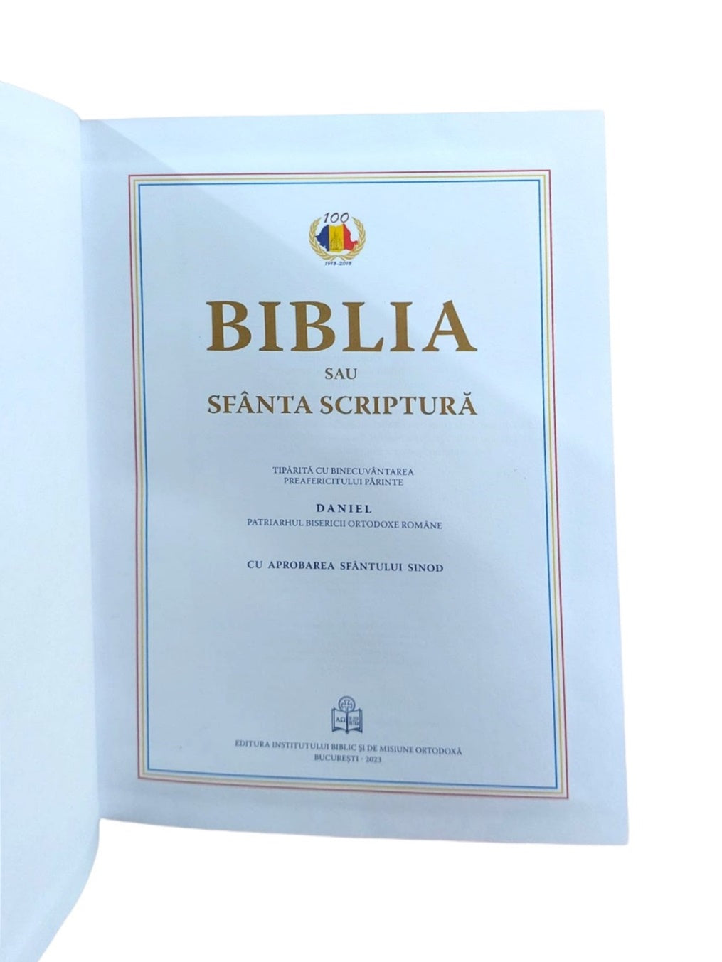 BIBLIE MEDIE LEGATA IN PIELE- ALB