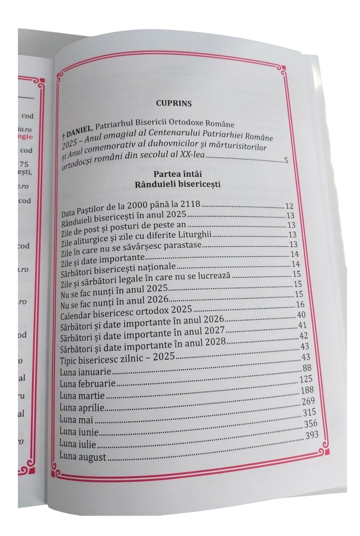 Anuar Liturgic și Tipiconal 2025