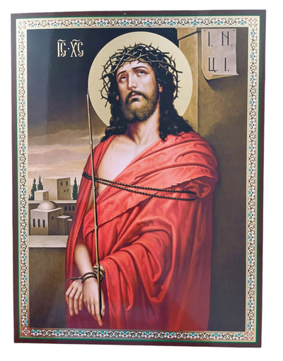 LITOGRAFIE PE MDF 30/40  - MANTUITORUL CU COROANA DE SPINI