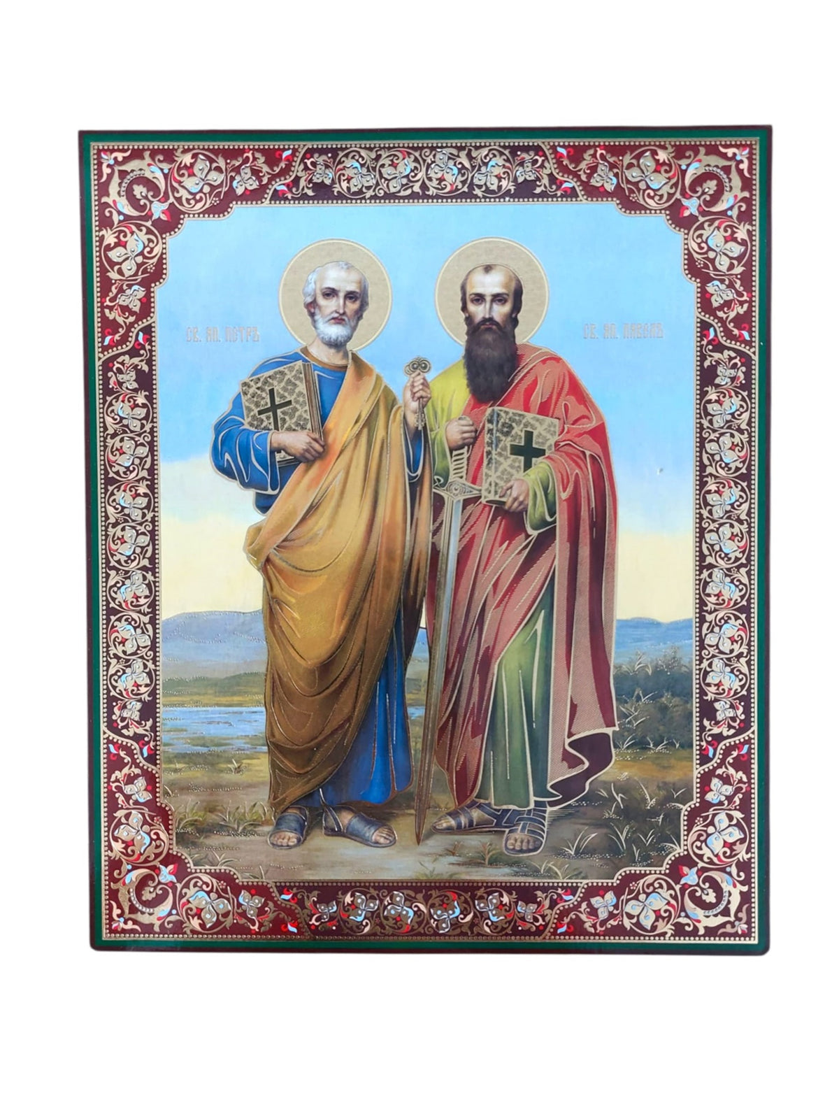 LITOGRAFIE PE MDF  20/24 - SFINTII APOSTOLI PETRU SI PAVEL